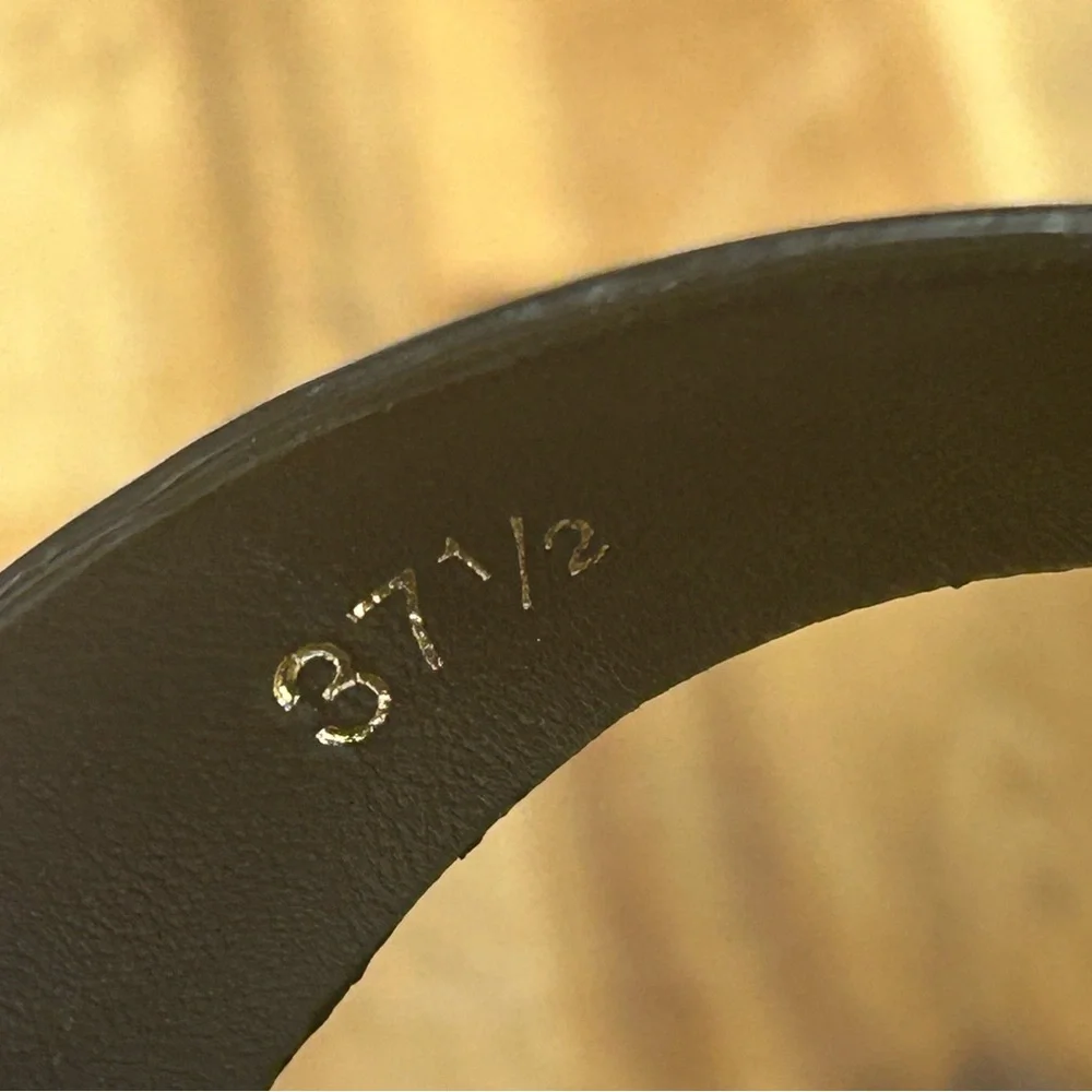 Prada Wood Studded Pony Hair Leopard Leather Buckle Clog Sandals RARE - Picture 7 of 8